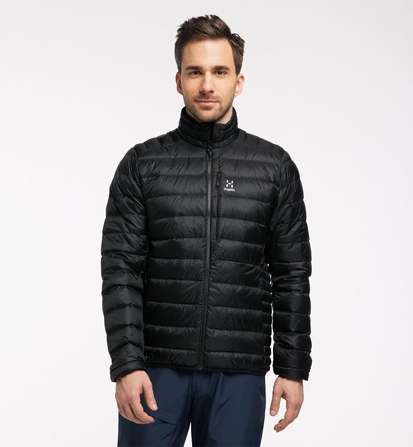Haglöfs Mens Roc Down Jacket Black New Zealand 65173KOBS